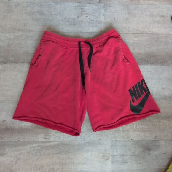 VTG Nike Sportswear Terry Cloth Shorts Red Men's Size XL - Picture 1 of 7